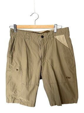 Outdoor Research Men's Quarry Shorts Beige Hiking Casual Stretch Cotton 32